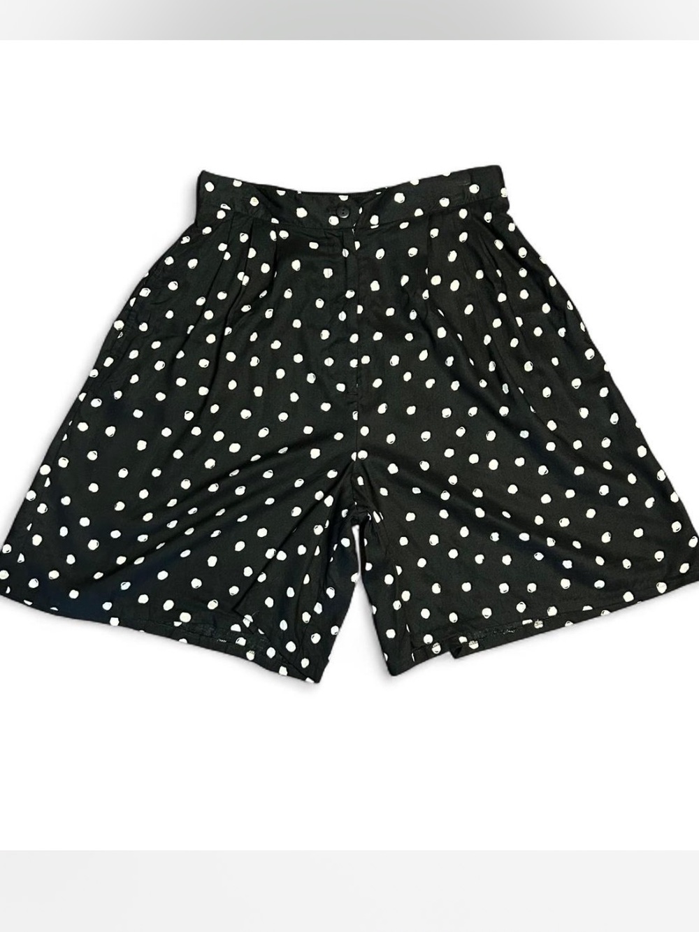 90’s Gaucho Polka Dot High-Waist Women’s Shorts - %100 Rayon